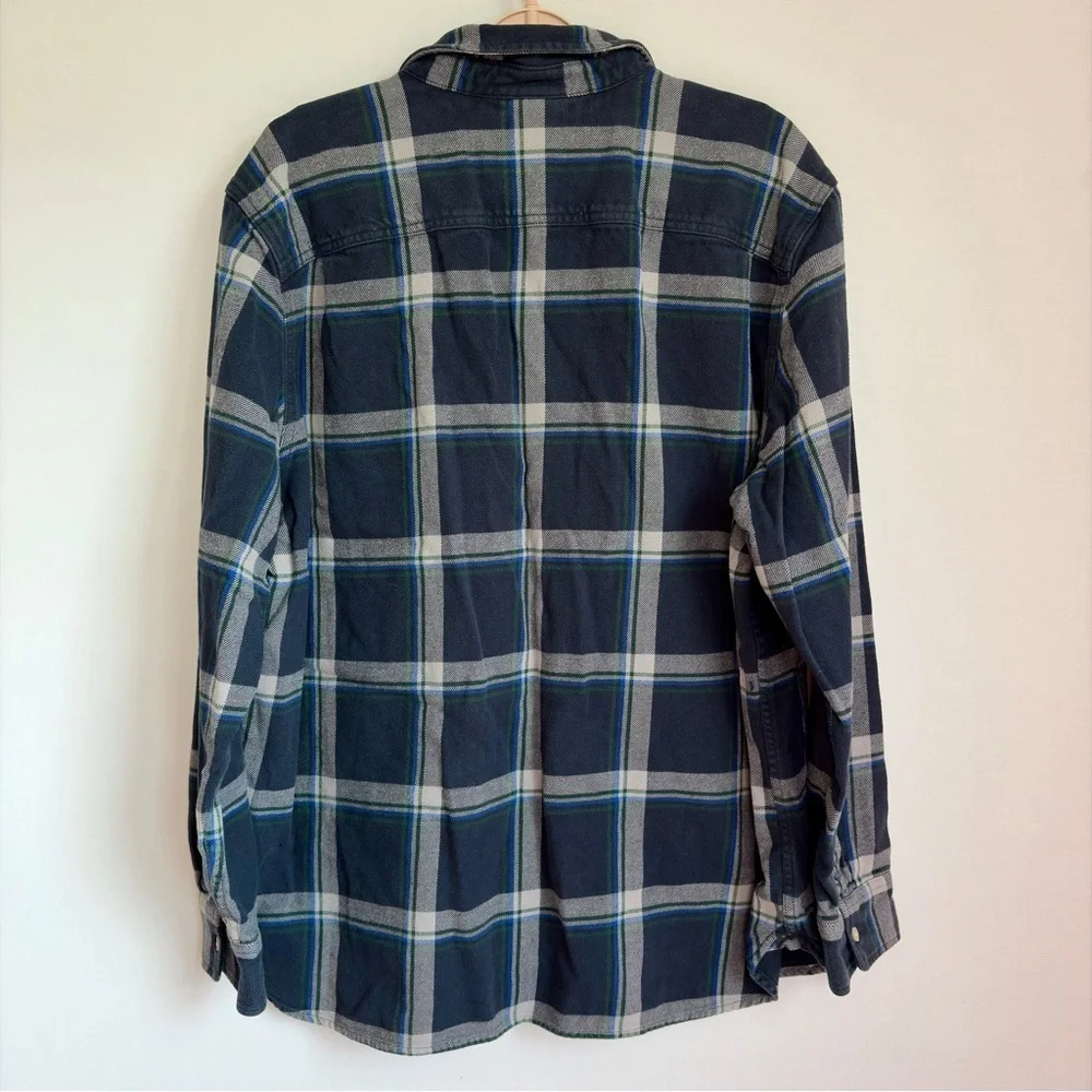 The North Face Arroyo Shirt Men Sz XL Blue Flannel Outdoor Preppy Thick Gorpcore